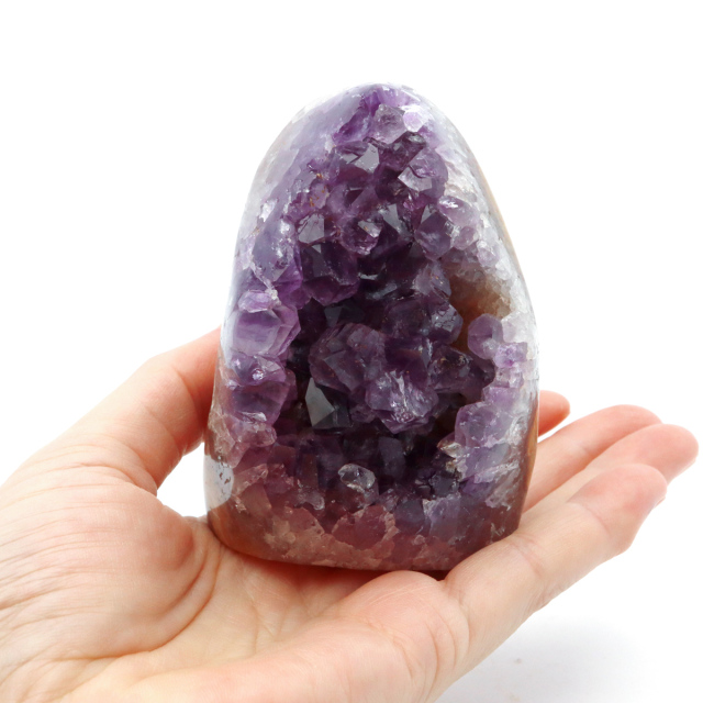 アメジスト クラスター 側面磨き AAA ドゥルーザ 紫水晶 置き物 原石 ウルグアイ産 天然石 1点物 2月 誕生石 天然石 amethyst