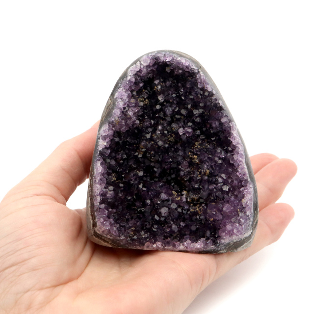アメジスト クラスター 側面磨き AAA ドゥルーザ 紫水晶 置き物 原石 ウルグアイ産 天然石 1点物 2月 誕生石 天然石 amethyst