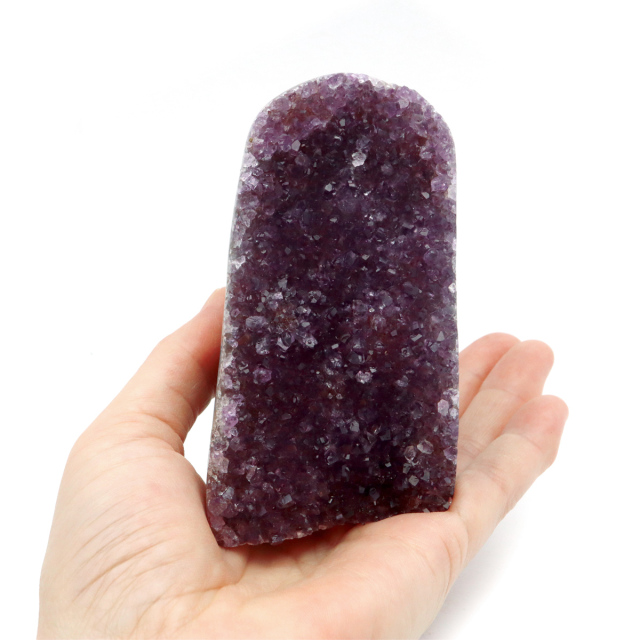アメジスト クラスター 側面磨き AAA ドゥルーザ 紫水晶 置き物 原石 ウルグアイ産 天然石 1点物 2月 誕生石 天然石 amethyst