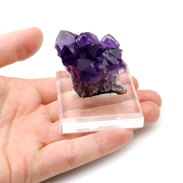 アメジスト クラスター 台付き 紫水晶 置き物 原石 ウルグアイ産 天然石 AAA 1点物 2月 誕生石