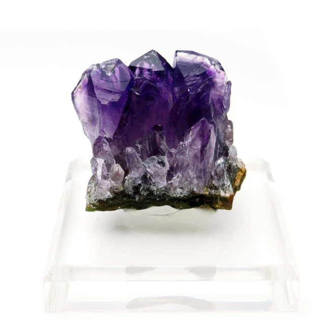 アメジスト クラスター 台付き 紫水晶 置き物 原石 60g ウルグアイ産 天然石 AAA 1点物 2月 誕生石