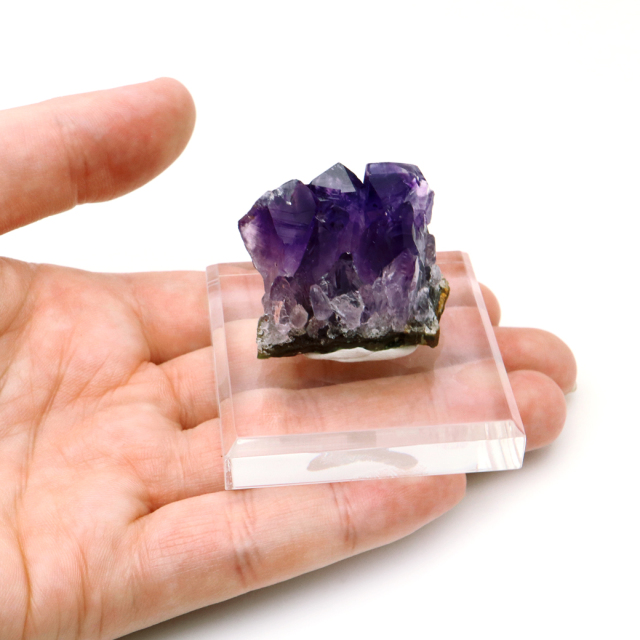 アメジスト クラスター 台付き 紫水晶 置き物 原石 ウルグアイ産 天然石 AAA 1点物 2月 誕生石