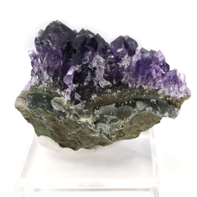 アメジスト クラスター 台付き 紫水晶 置き物 原石 ウルグアイ産 天然石 AAA 1点物 2月 誕生石