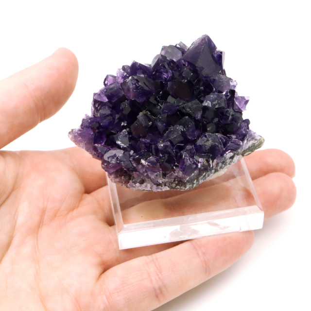 アメジスト クラスター 台付き 紫水晶 置き物 原石 ウルグアイ産 天然石 AAA 1点物 2月 誕生石