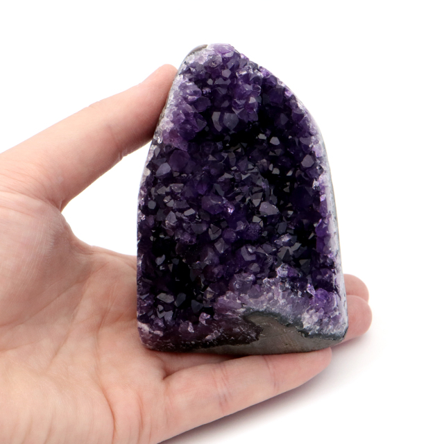 アメジスト クラスター 側面磨き 紫水晶 置き物 原石 ウルグアイ産 天然石 AAA 1点物 2月 誕生石