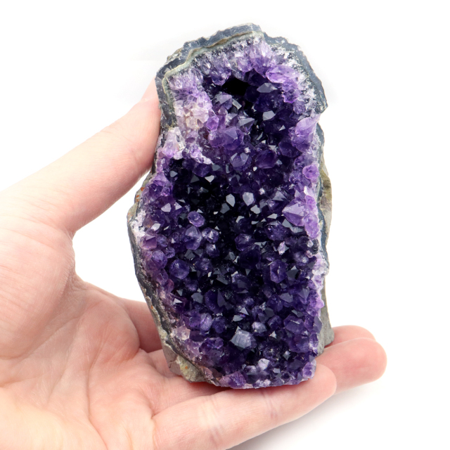 アメジスト クラスター 紫水晶 置き物 原石 459g ウルグアイ産 天然石 AAA 1点物 2月 誕生石
