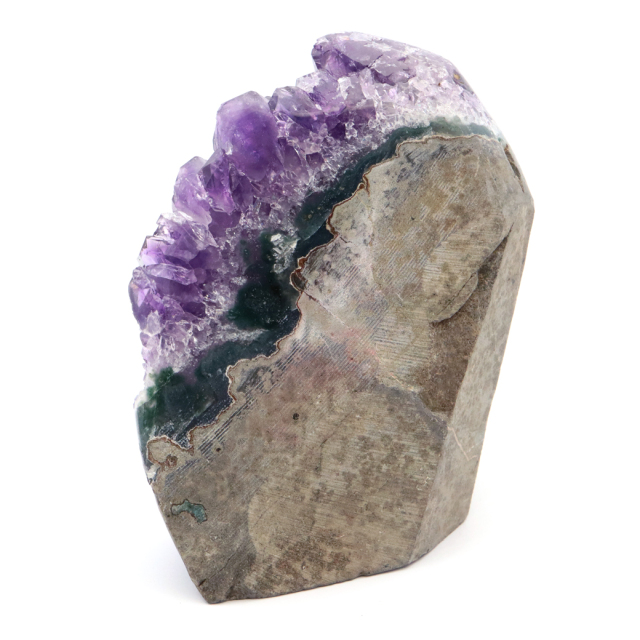 アメジスト クラスター 側面磨き 紫水晶 置き物 原石 ウルグアイ産 天然石 AAA 1点物 2月 誕生石