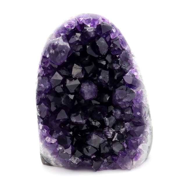 アメジスト クラスター 側面磨き 紫水晶 置き物 原石 ウルグアイ産 天然石 AAA 1点物 2月 誕生石