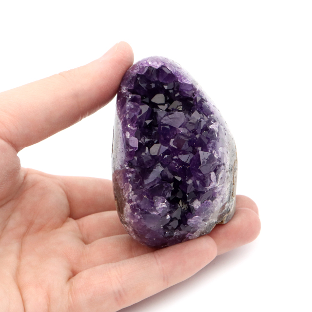 アメジスト クラスター 側面磨き 紫水晶 置き物 原石 ウルグアイ産 天然石 AAA 1点物 2月 誕生石