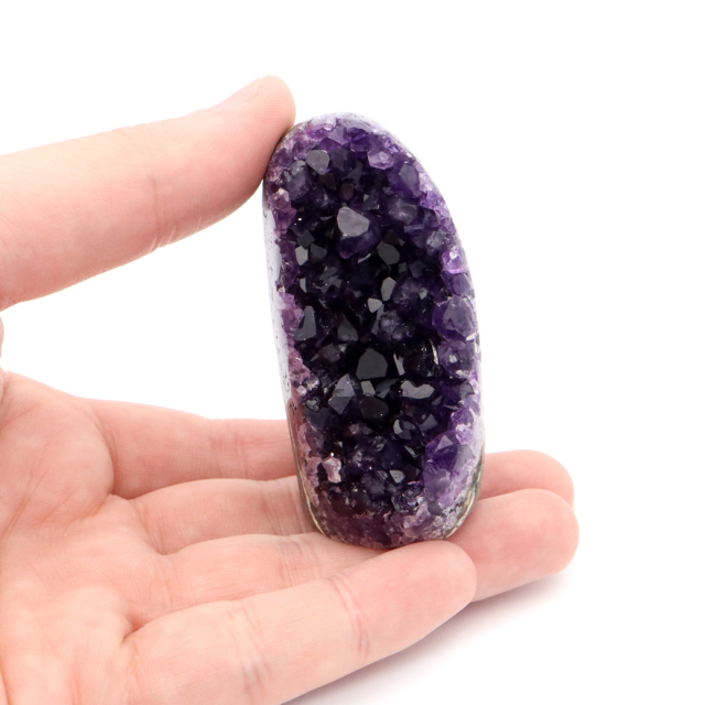 アメジスト クラスター 側面磨き 紫水晶 置き物 原石 ウルグアイ産 天然石 AAA 1点物 2月 誕生石