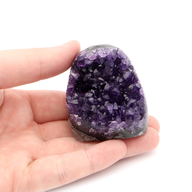 アメジスト クラスター 側面磨き 紫水晶 置き物 原石 ウルグアイ産 天然石 AAA 1点物 2月 誕生石