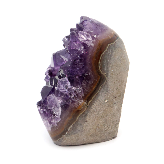 アメジスト クラスター 側面磨き 紫水晶 置き物 原石 ウルグアイ産 天然石 AAA 1点物 2月 誕生石