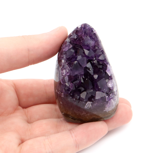 アメジスト クラスター 側面磨き 紫水晶 置き物 原石 ウルグアイ産 天然石 AAA 1点物 2月 誕生石