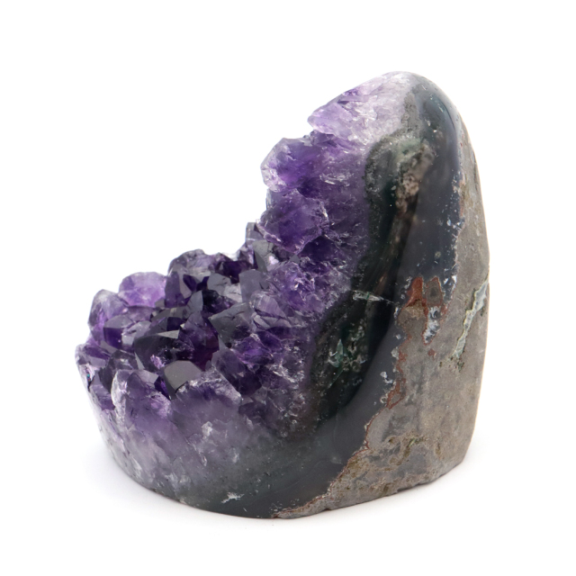 アメジスト クラスター 側面磨き 紫水晶 置き物 原石 ウルグアイ産 天然石 AAA 1点物 2月 誕生石