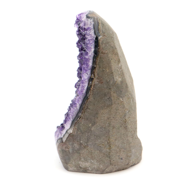 アメジスト クラスター 側面磨き 紫水晶 置き物 原石 ウルグアイ産 天然石 AAA 1点物 2月 誕生石