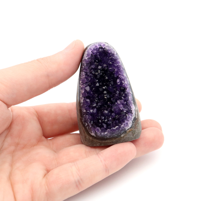 アメジスト クラスター 側面磨き 紫水晶 置き物 原石 ウルグアイ産 天然石 AAA 1点物 2月 誕生石