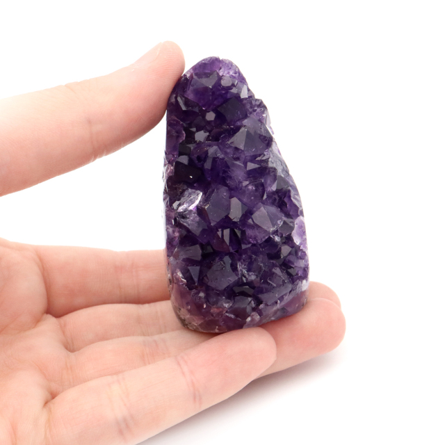 アメジスト クラスター 側面磨き 紫水晶 置き物 原石 ウルグアイ産 天然石 AAA 1点物 2月 誕生石