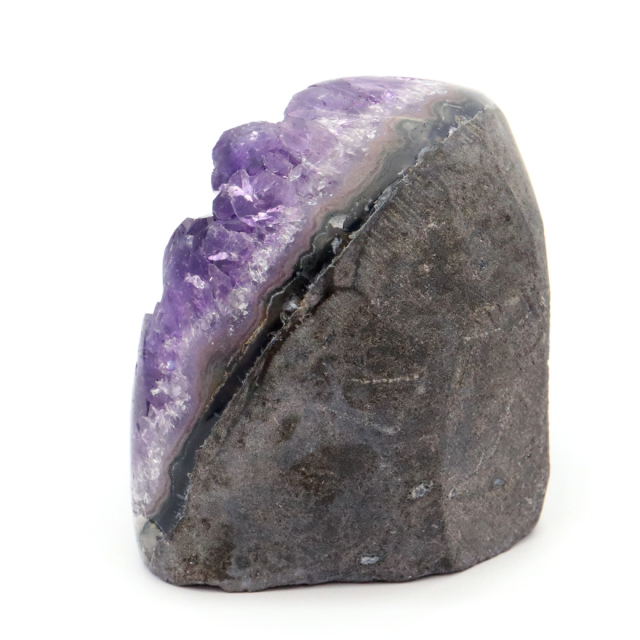 アメジスト クラスター 側面磨き 紫水晶 置き物 原石 ウルグアイ産 天然石 AAA 1点物 2月 誕生石