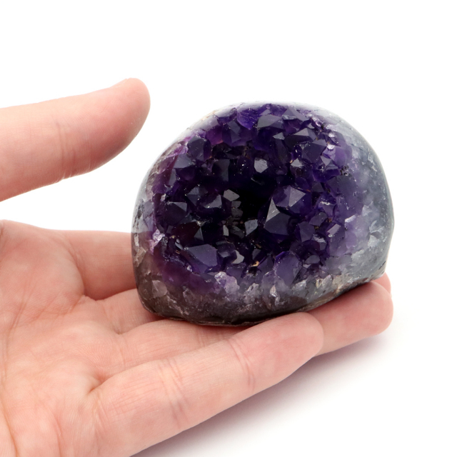 アメジスト クラスター 側面磨き 紫水晶 置き物 原石 ウルグアイ産 天然石 AAA 1点物 2月 誕生石