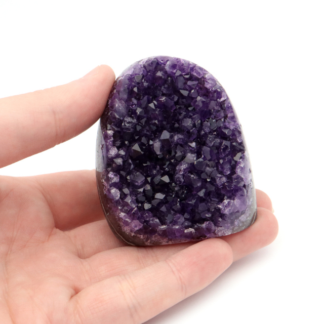 アメジスト クラスター 側面磨き 紫水晶 置き物 原石 ウルグアイ産 天然石 AAA 1点物 2月 誕生石