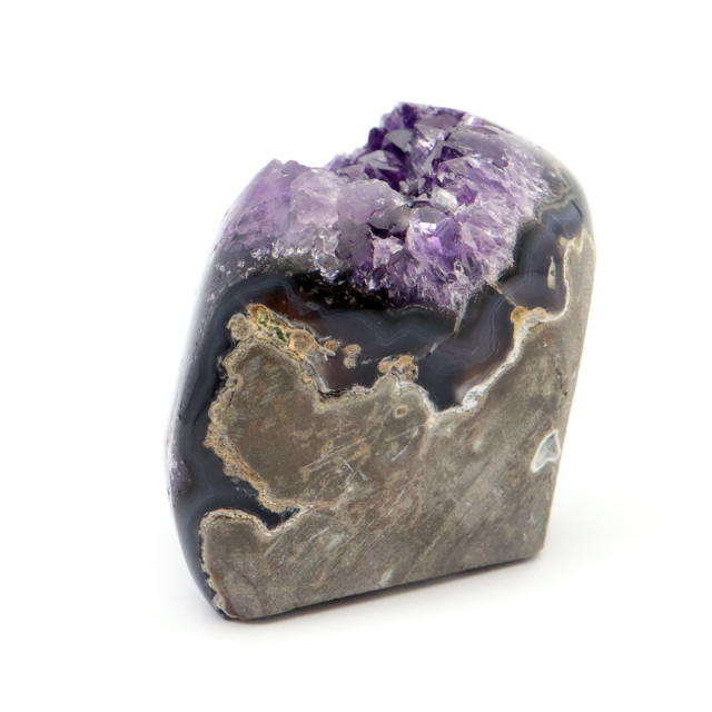 アメジスト クラスター 側面磨き 紫水晶 置き物 原石 ウルグアイ産 天然石 AAA 1点物 2月 誕生石
