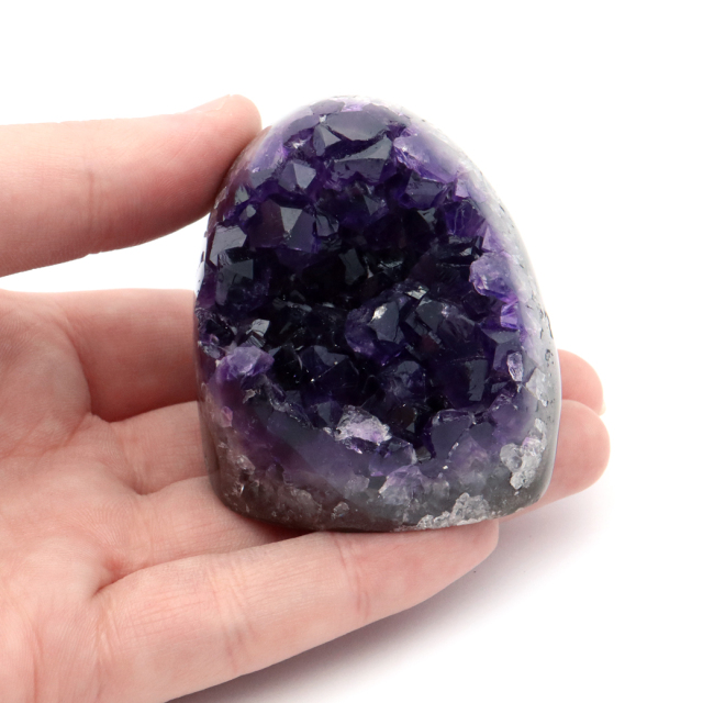アメジスト クラスター 側面磨き 紫水晶 置き物 原石 ウルグアイ産 天然石 AAA 1点物 2月 誕生石