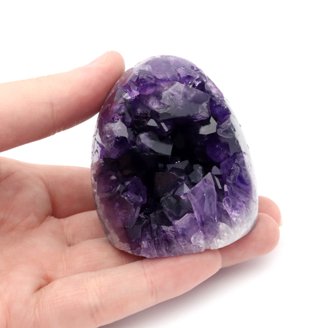アメジスト クラスター 側面磨き 紫水晶 置き物 原石 ウルグアイ産 天然石 AAA 1点物 2月 誕生石
