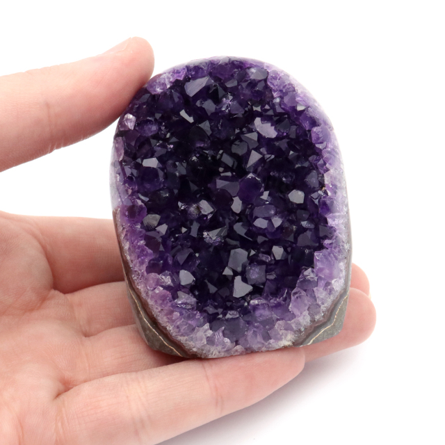 アメジスト クラスター 側面磨き 紫水晶 置き物 原石 ウルグアイ産 天然石 AAA 1点物 2月 誕生石