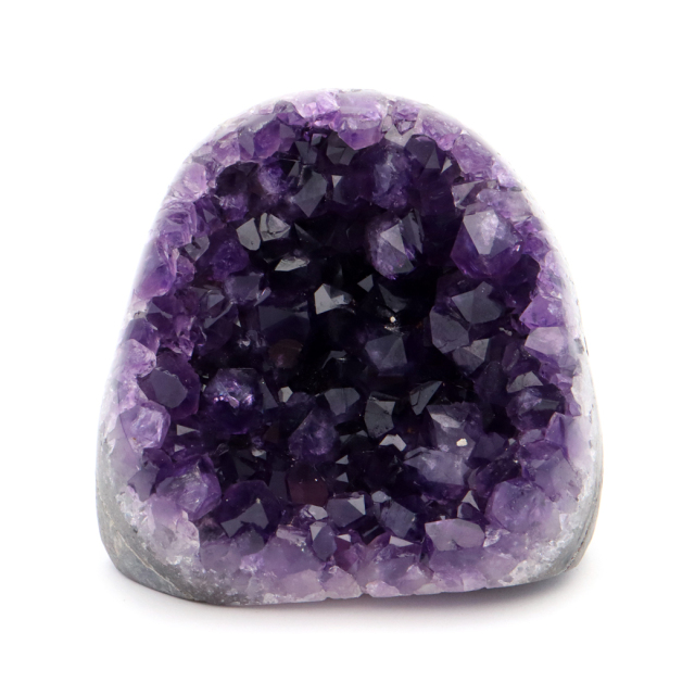 アメジスト クラスター 側面磨き 紫水晶 置き物 原石 ウルグアイ産 天然石 AAA 1点物 2月 誕生石
