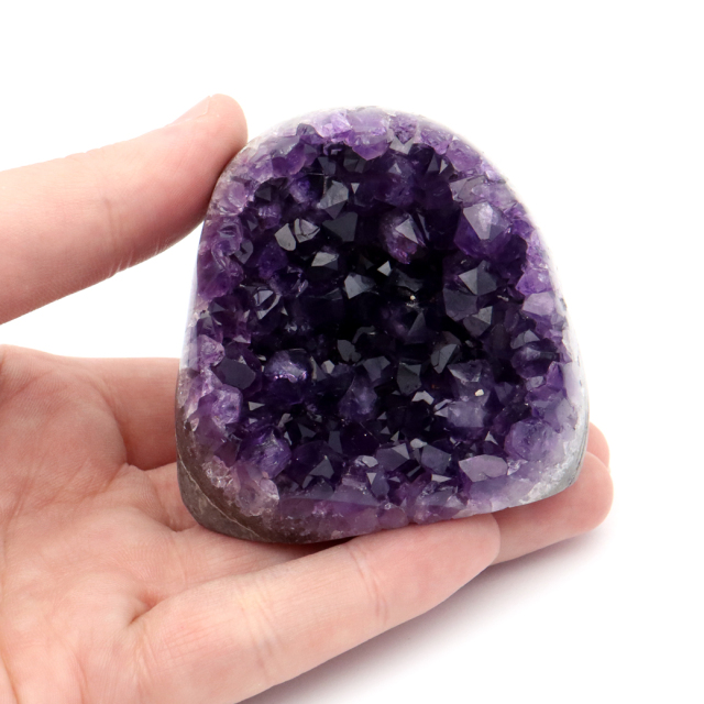 アメジスト クラスター 側面磨き 紫水晶 置き物 原石 ウルグアイ産 天然石 AAA 1点物 2月 誕生石