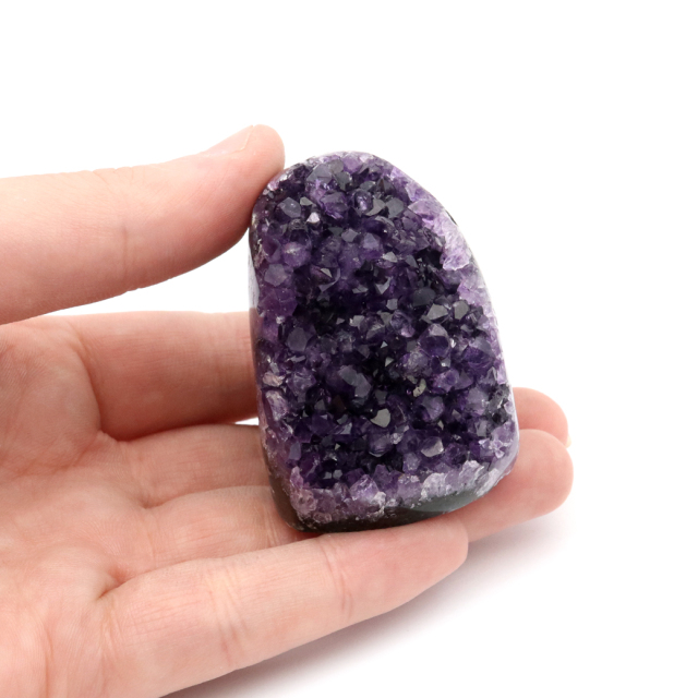 アメジスト クラスター 側面磨き 紫水晶 置き物 原石 ウルグアイ産 天然石 AAA 1点物 2月 誕生石