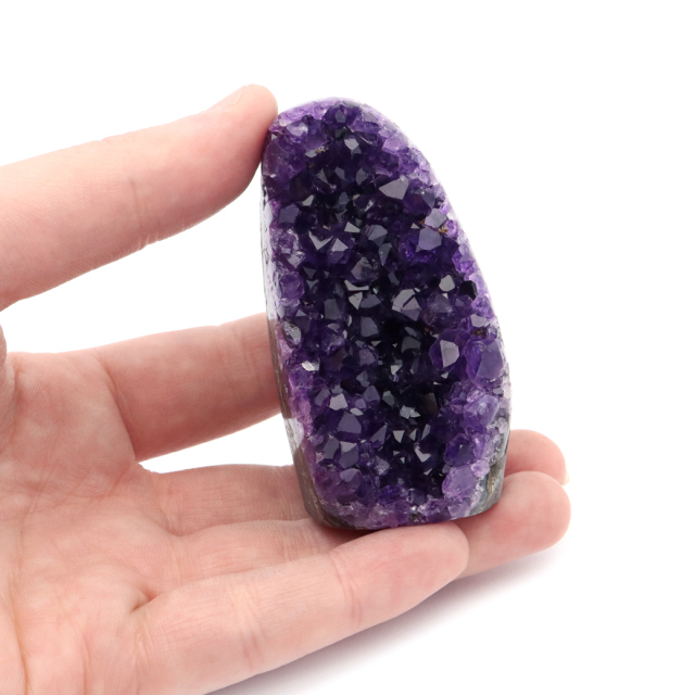 アメジスト クラスター 側面磨き 紫水晶 置き物 原石 ウルグアイ産 天然石 AAA 1点物 2月 誕生石