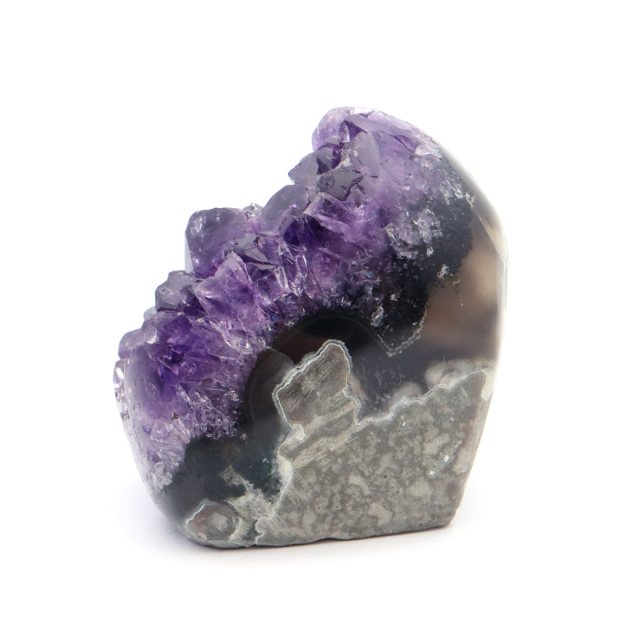 アメジスト クラスター 側面磨き 紫水晶 置き物 原石 ウルグアイ産 天然石 AAA 1点物 2月 誕生石