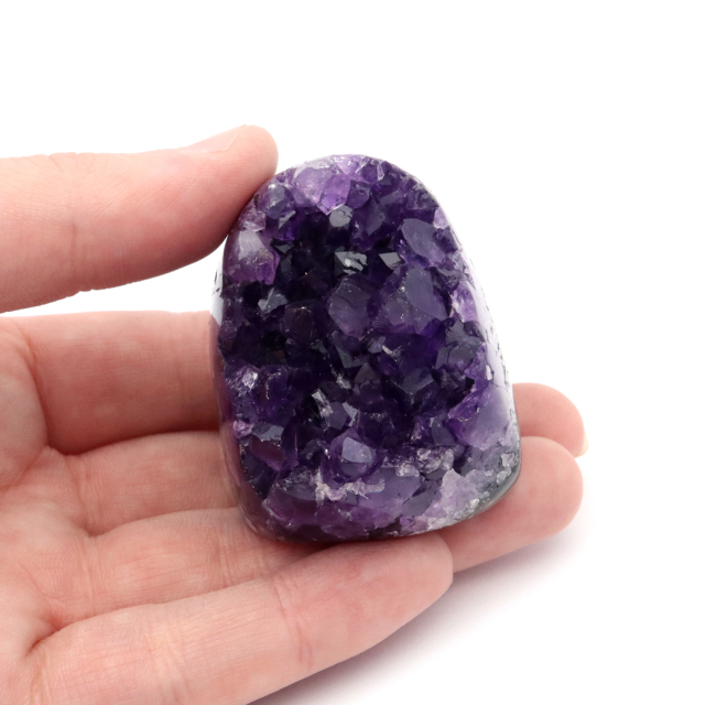 アメジスト クラスター 側面磨き 紫水晶 置き物 原石 ウルグアイ産 天然石 AAA 1点物 2月 誕生石