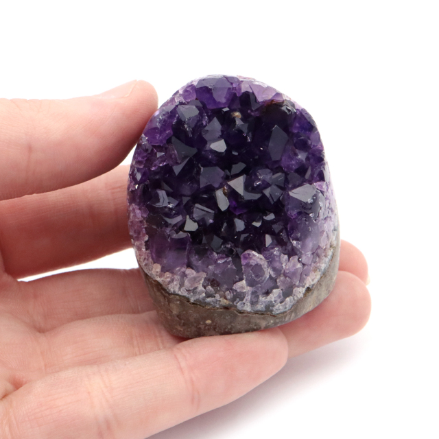 アメジスト クラスター 側面磨き 紫水晶 置き物 原石 ウルグアイ産 天然石 AAA 1点物 2月 誕生石