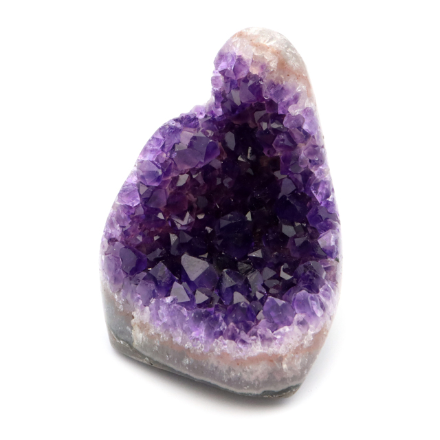 アメジスト クラスター 側面磨き 紫水晶 置き物 原石 ウルグアイ産 天然石 AAA 1点物 2月 誕生石