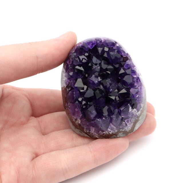 アメジスト クラスター 側面磨き 紫水晶 置き物 原石 ウルグアイ産 天然石 AAA 1点物 2月 誕生石