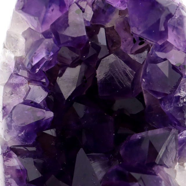アメジスト クラスター 側面磨き 紫水晶 置き物 原石 ウルグアイ産 天然石 AAA 1点物 2月 誕生石