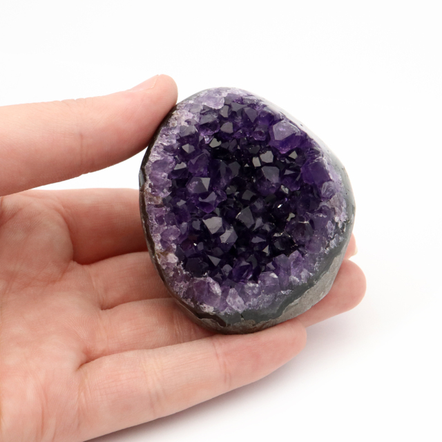 アメジスト クラスター 側面磨き 紫水晶 置き物 原石 ウルグアイ産 天然石 AAA 1点物 2月 誕生石