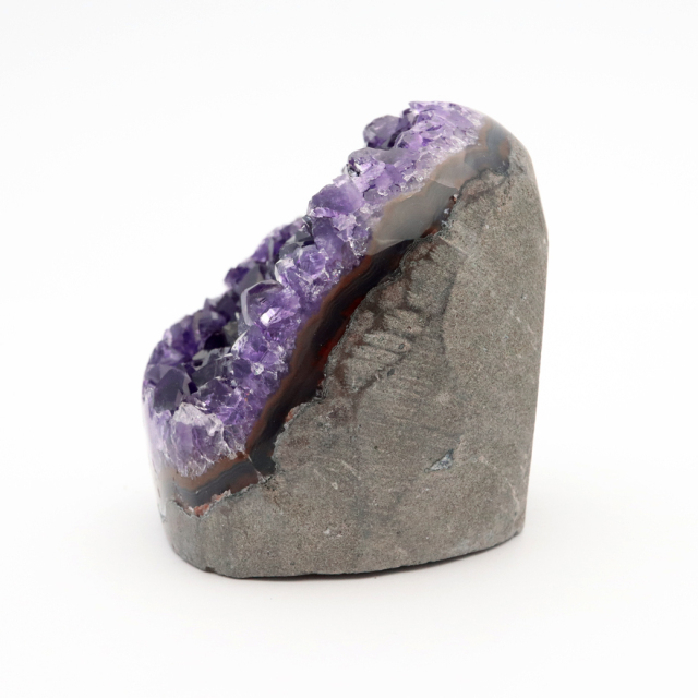 アメジスト クラスター 側面磨き 紫水晶 置き物 原石 ウルグアイ産 天然石 AAA 1点物 2月 誕生石