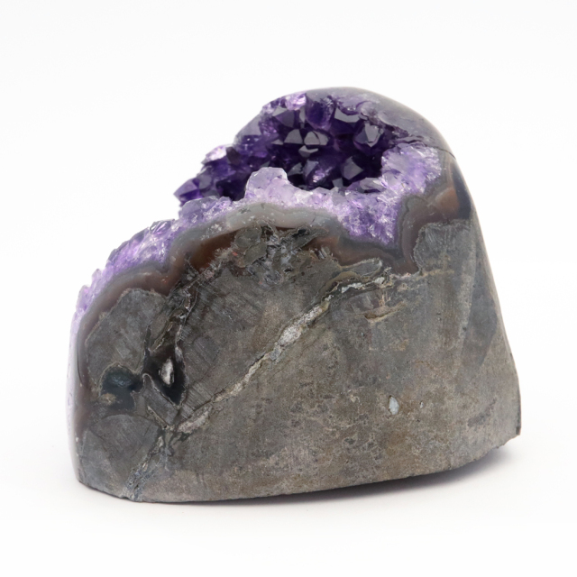 アメジスト クラスター 側面磨き 紫水晶 置き物 原石 ウルグアイ産 天然石 AAA 1点物 2月 誕生石