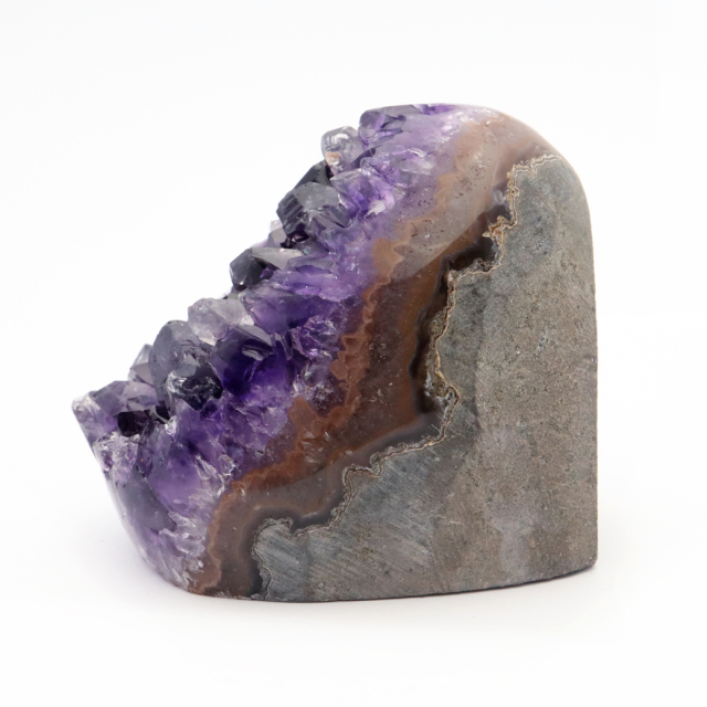アメジスト クラスター 側面磨き 紫水晶 置き物 原石 ウルグアイ産 天然石 AAA 1点物 2月 誕生石