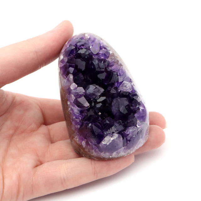 アメジスト クラスター 側面磨き 紫水晶 置き物 原石 ウルグアイ産 天然石 AAA 1点物 2月 誕生石