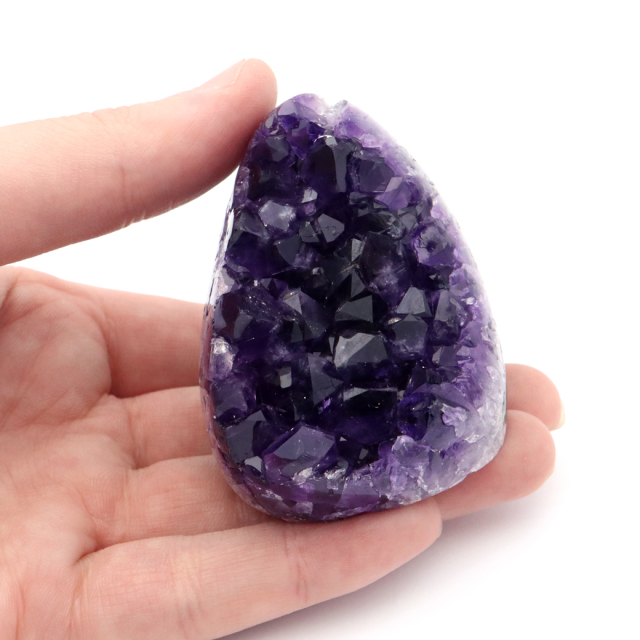 アメジスト クラスター 側面磨き 紫水晶 置き物 原石 ウルグアイ産 天然石 AAA 1点物 2月 誕生石