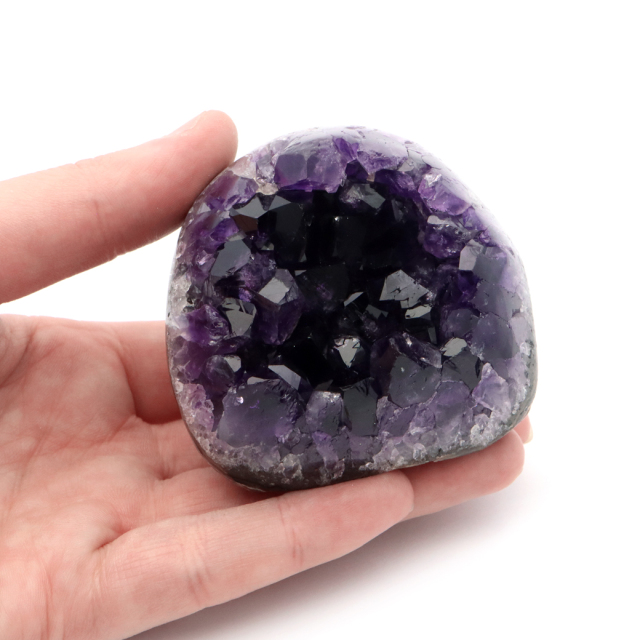 アメジスト クラスター 側面磨き 紫水晶 置き物 原石 ウルグアイ産 天然石 AAA 1点物 2月 誕生石
