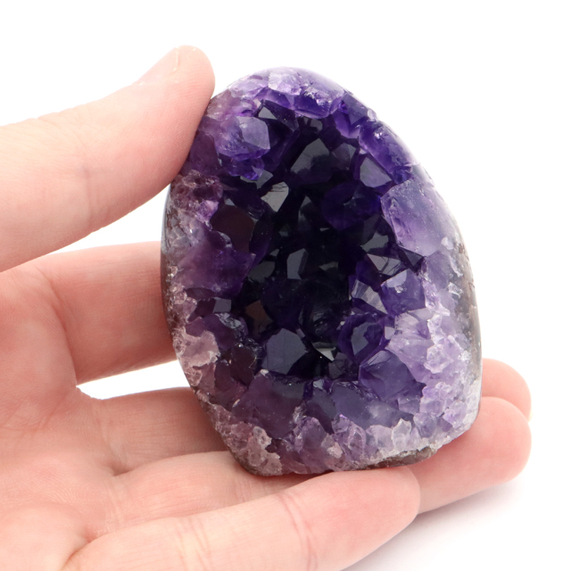 アメジスト クラスター 側面磨き 紫水晶 置き物 原石 ウルグアイ産 天然石 AAA 1点物 2月 誕生石