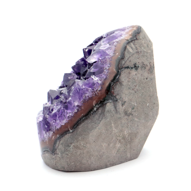 アメジスト クラスター 側面磨き 紫水晶 置き物 原石 ウルグアイ産 天然石 AAA 1点物 2月 誕生石