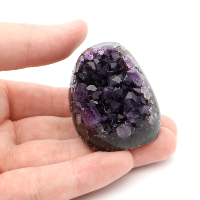 アメジスト クラスター 側面磨き 紫水晶 置き物 原石 ウルグアイ産 天然石 AAA 1点物 2月 誕生石