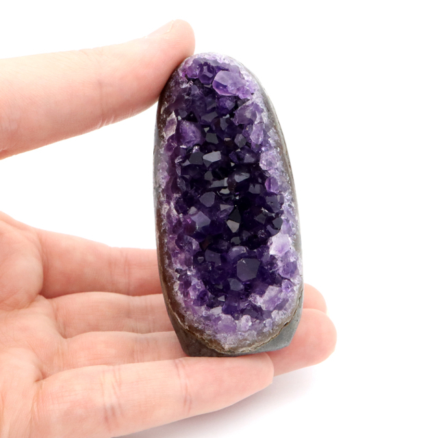アメジスト クラスター 側面磨き 紫水晶 置き物 原石 ウルグアイ産 天然石 AAA 1点物 2月 誕生石