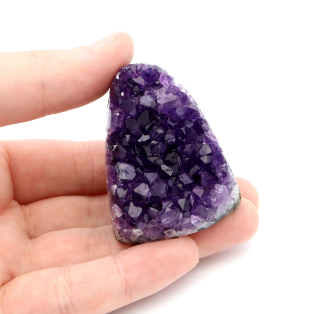 アメジスト クラスター 側面磨き 紫水晶 置き物 原石 ウルグアイ産 天然石 AAA 1点物 2月 誕生石